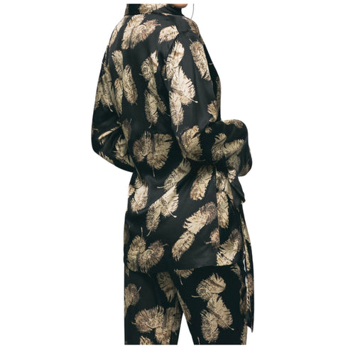 Giacca Donna destrutturata Nero beige Gaelle- Francavilla Moda